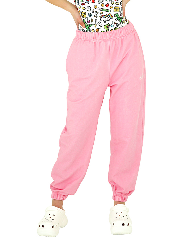 Basic Jogger Pants [Pink/Blue/Heather Grey]